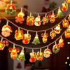 New USB Christmas LED String 3m Santa Claus Hanging Light Snowman LED Illumination Light Strings Party Decor