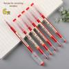 Penna a Inchiostro Nero Tianzhu Asciugatura Rapida, Tubo a Ago Completo 0,5 mm, Ricaricabile, Rossa, Ideale per Studio ed Esami - Prodotto Originale 31884