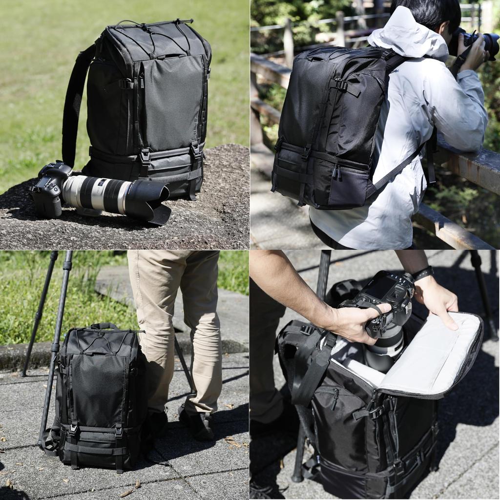 HAKUBA Plus Shell Trek 04 Backpack 18 AZ Camera Large and Large Fits Super Telephoto Features YKK Product 4977187001464 (AMZSP-TR04BP18) Bag, 18L,