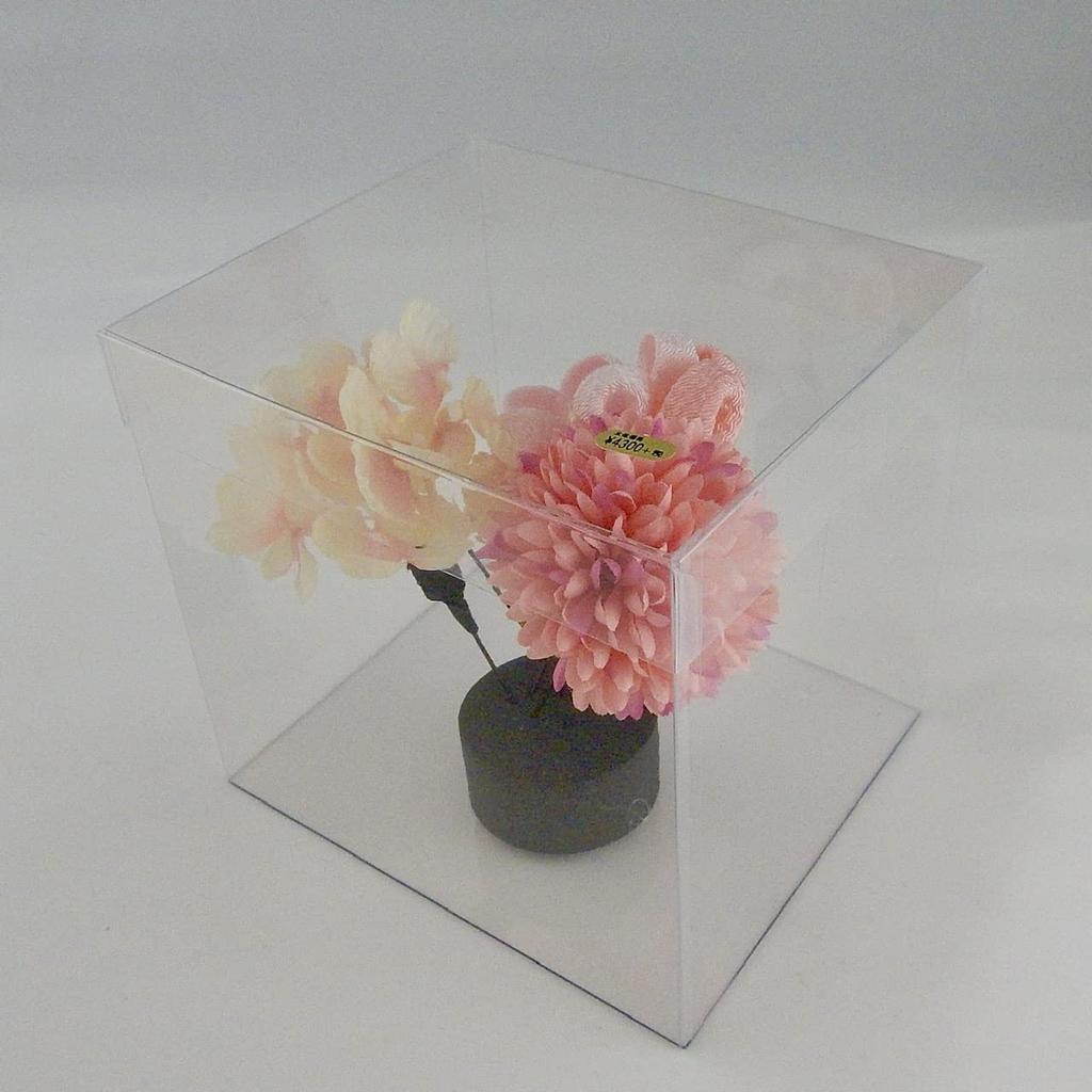 Hair Ornament Set: Chirimen Fabric, Tsumami Zaiku (folded Fabric Flower) Style, 3-piece U-pin Set, Floral Design, Perfect for Weddings, Kimonos,