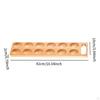 Wooden Egg Holder Organizer 12 Hole Counter Top.Egg Container Rack Wood Tray for Pantry