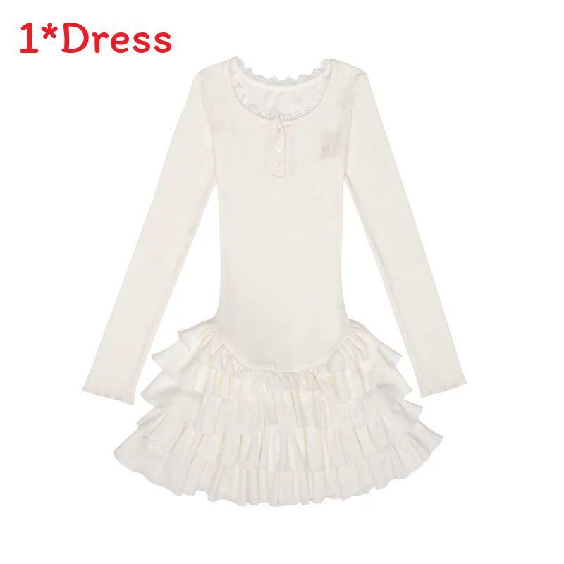 Gothic Style Dress With Abstract Print And Mandarin Collar For Streetwear Fashion