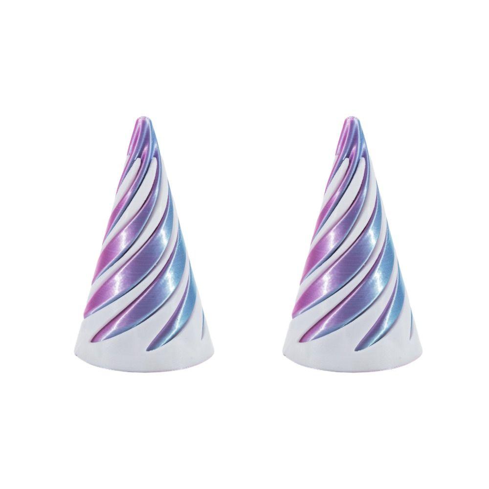 2Pcs Vortex Thread Impossible Pyramid Decorative Helix Screw Toy  Home Office