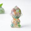 Tree Resin Craft Monkey King Statue With Natural Water Crystal For Home Decoration And Collectors