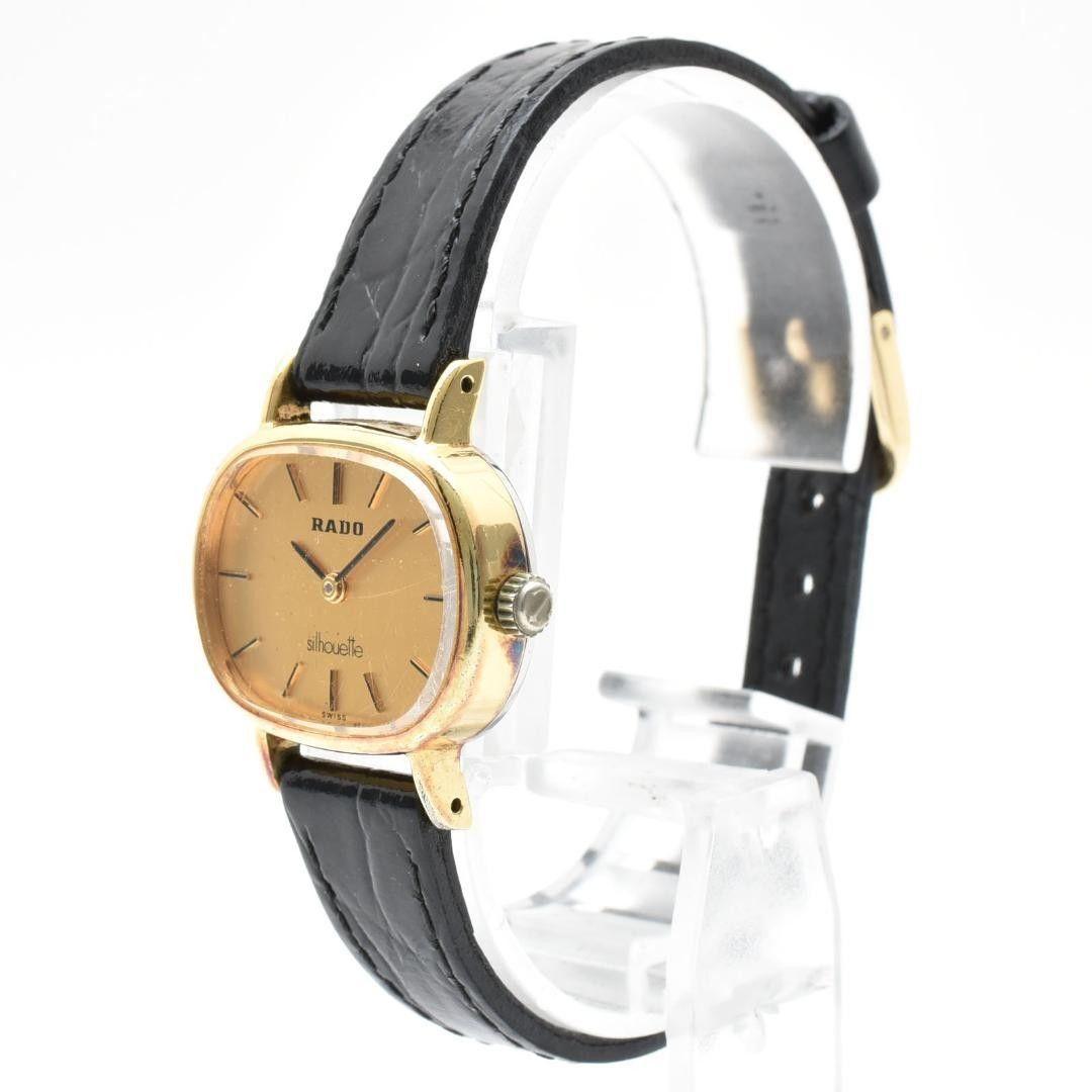 Used Operation RADO Ladies Watch Silhouette Manual Winding Gold Dial