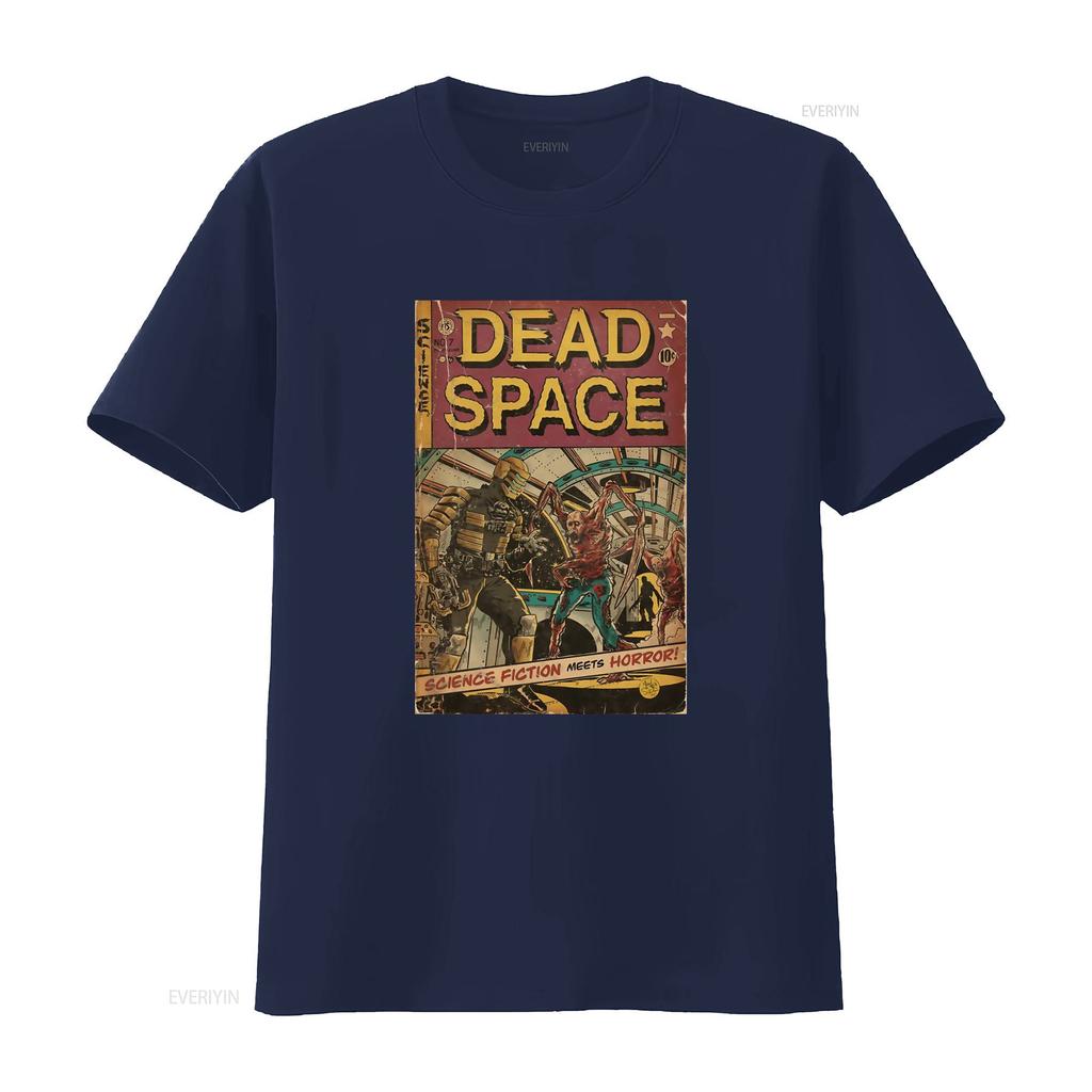 Dead Space Science Fiction Horror Comic Cover Fan Art Classic T Shirt vintage Washed Top For Everyday Wear Slightly Casual