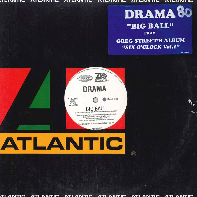 

12inch Record DRAMA - Big Ball PR300566PROMO SLIP-N-SLIDE 2001 US Rap & Hip-Hop/R&B Used