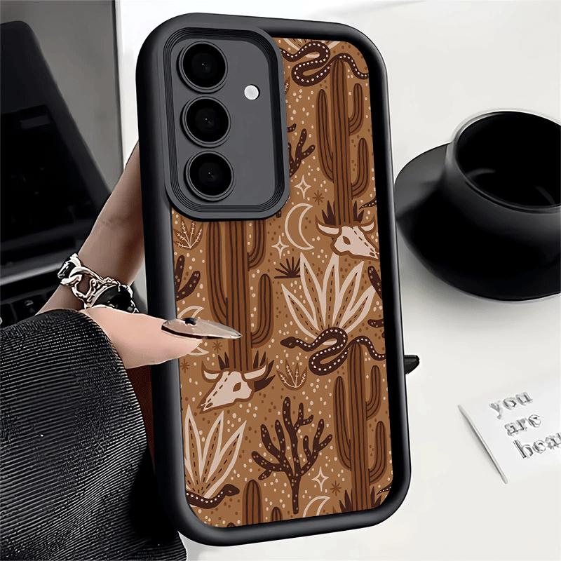 

Phone Case for Samsung Galaxy S26 S25 Ultra S24 FE Cactus Pattern Shell S23 Plus S22 + S21 S20 5G Soft Silicone Funda Samsung S25 Plus