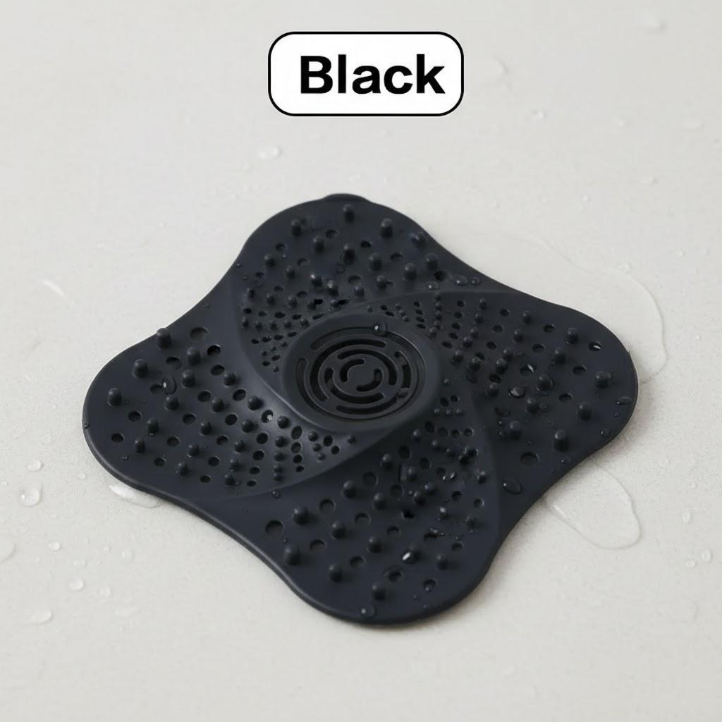 

Washable Reusable Sink Drain Cover Filter Plug Kitchen Bathroom Accessories Floor Drain Stopper Protector чорний