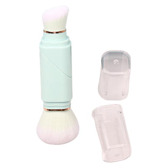 Yousheng Makeup Brush Retractable No Shedding 360 Degree Rotation Portable 2-in-1 Women Blush Foundation Loose Powder Brush Beauty Tool