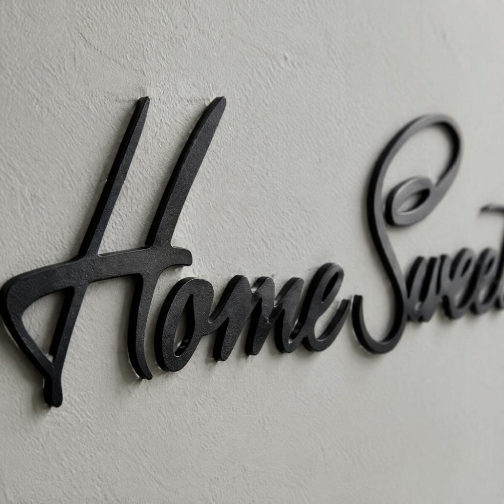 PVC Wall Sticker Decals Black Home Decor Stickers Decorative Wall Letter Stickers Entryway Decor