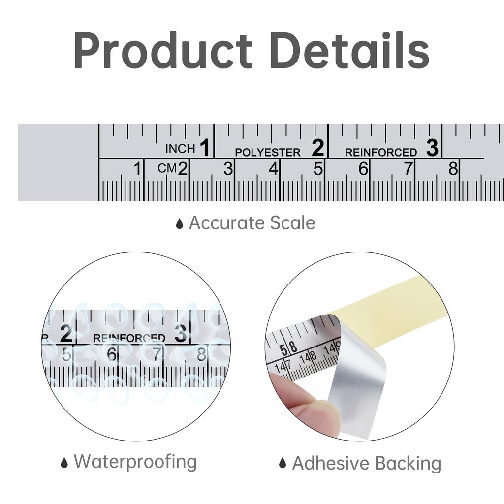 60c M To 150c M Adhesive Measuring Tape Imperial Metric Scales Peel Stick Workbench Table Saw Drafting Table Heavy Duty