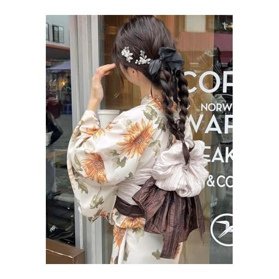 Grail GRL watercolor sunflower yukata set [gi1510]