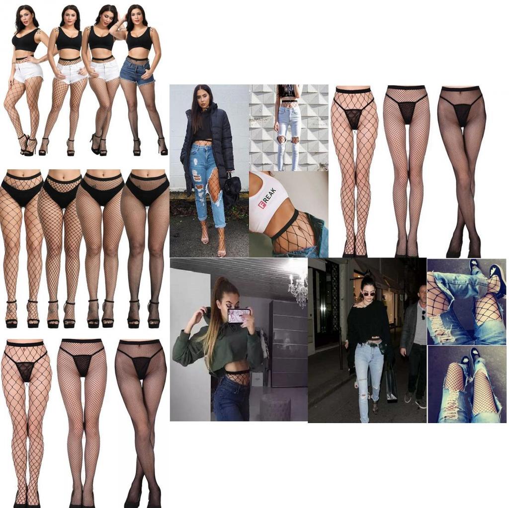Alluring Nylon Fishnet Stockings Womens Ultra-thin Mesh Pantyhose