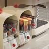 Contemporary Plastic Desktop Coffee Organiser Corner Teas Bag Holder Office Table Drawer Storage Box with Compartments