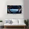 VIKAMA Galaxy Tapestry SciFi Space Planet Print Wall Hanging Futuristic Background Fabric Suitable for Living Room Bedroom