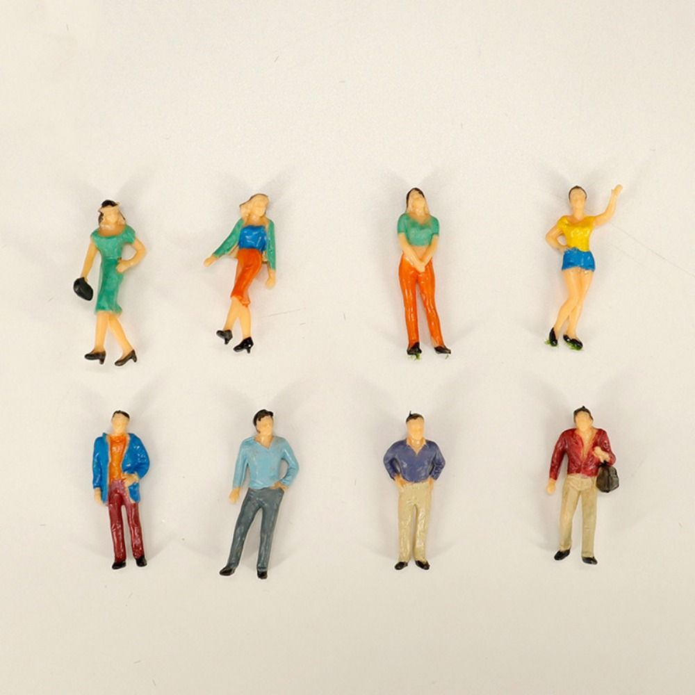 10/100pcs Mixed Color Model Building People Figures 1:30 1:100 1:200 Scale Simulation Doll