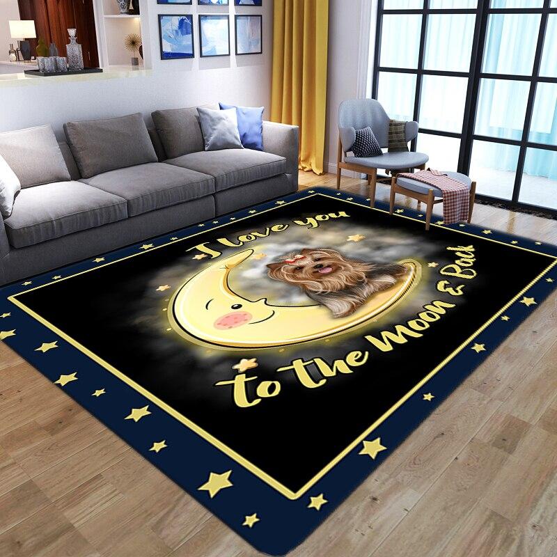 Nordic 3D Printing Bedroom Decor Carpet Anime Creative Gothic Large Carpets Modern Home Kids Room Play Area Rugs Child Floor Mat