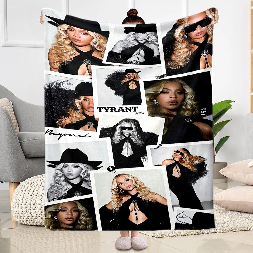 Beyoncé Blankets Are Suitable for Living Rooms,making Them an Ideal Choice for Outdoor Travel and Gifts.