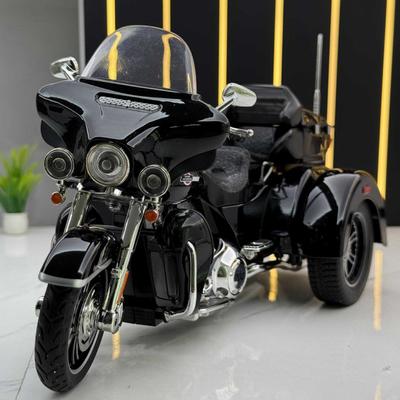 1:9 Tri Glide CVO 2021 Aliaj Turnat sub Presiune Model Motocicletă Jucărie Vehicul Colecție Sunet și Lumină Off Road Autocicletă Jucării Mașină
