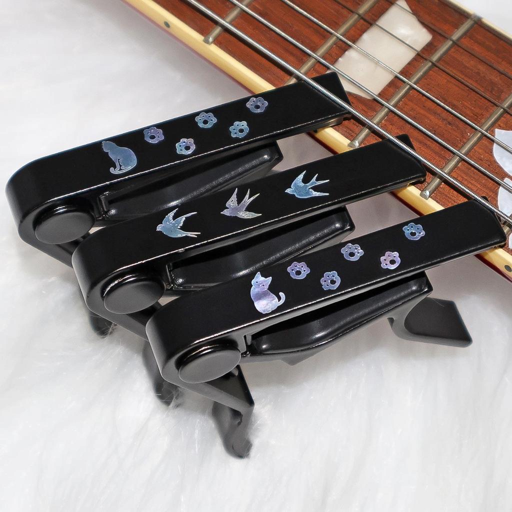 Original Wood Guitar & Ukulele Capo - Personalized and Cute for Acoustic & Electric Guitars
