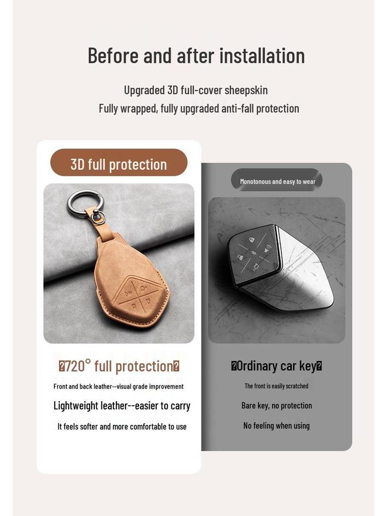 Changan Deepal S7/S07 Car Key Protective Cover & Card Holder - SL03 Model