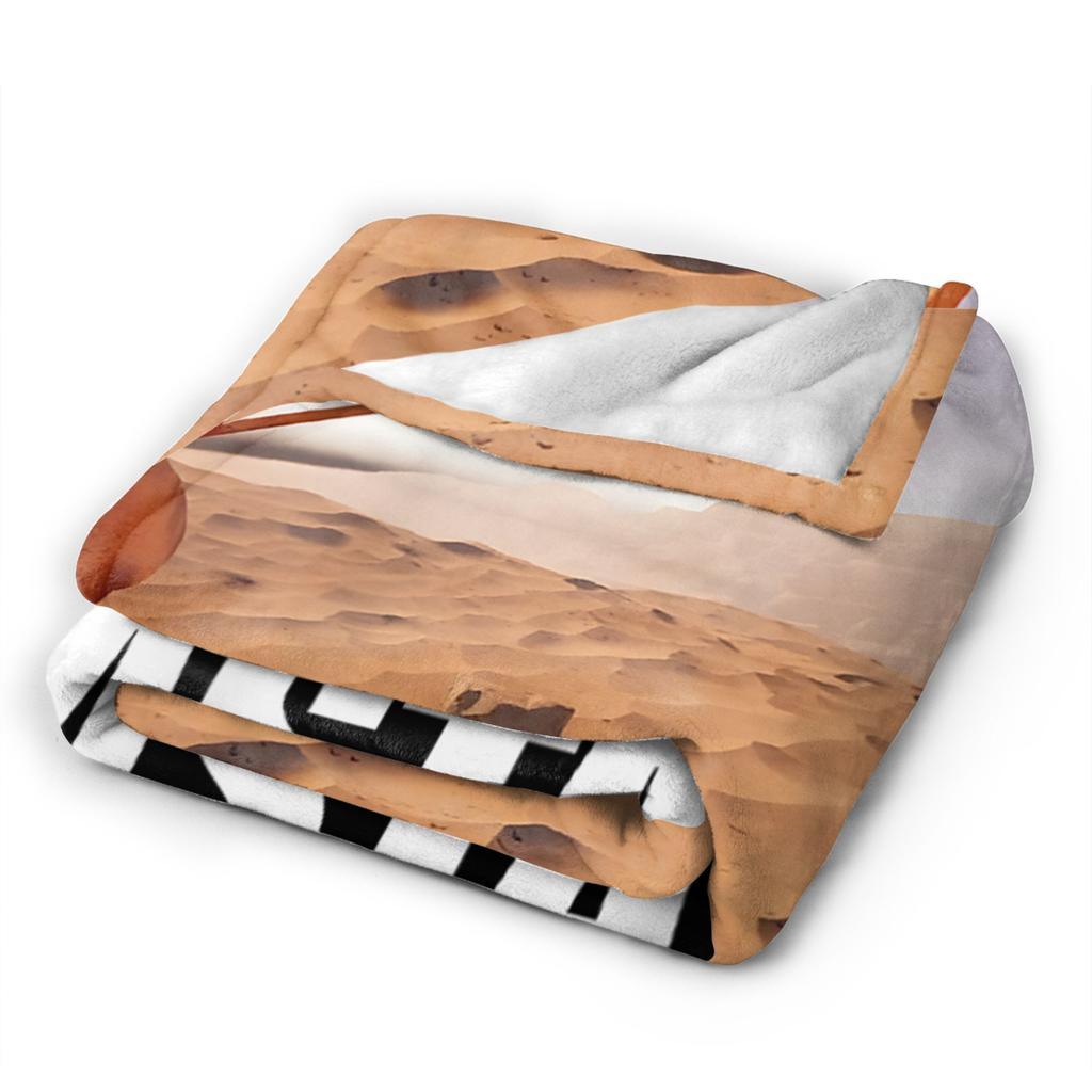 Marcus The Worm Rigatoni Pasta Blanket  Travel Office Throw Blanket For Couch Chair Sofa Bed Warm Soft Custom Quality Bedspread