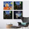 Starry Night by Vincent Van Gogh Famous Artist Art Posters and Prints Abstract Wall Picture Canvas Oil Painting Home Decoration