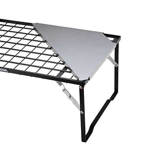 Captain Stag (CAPTAIN STAG) Stainless Steel Corner Board for Stacking Racks, Embossed Stainless Steel Top, UC-584