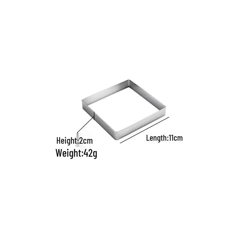 Perforated Square Mousse Ring Set