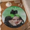Bi-llie music Artwork Round Rug for Livingroom,Bedroom, Palyroom, Chair Rug, Area rug, Circle Carpet, Large Size Fan Christmas gift