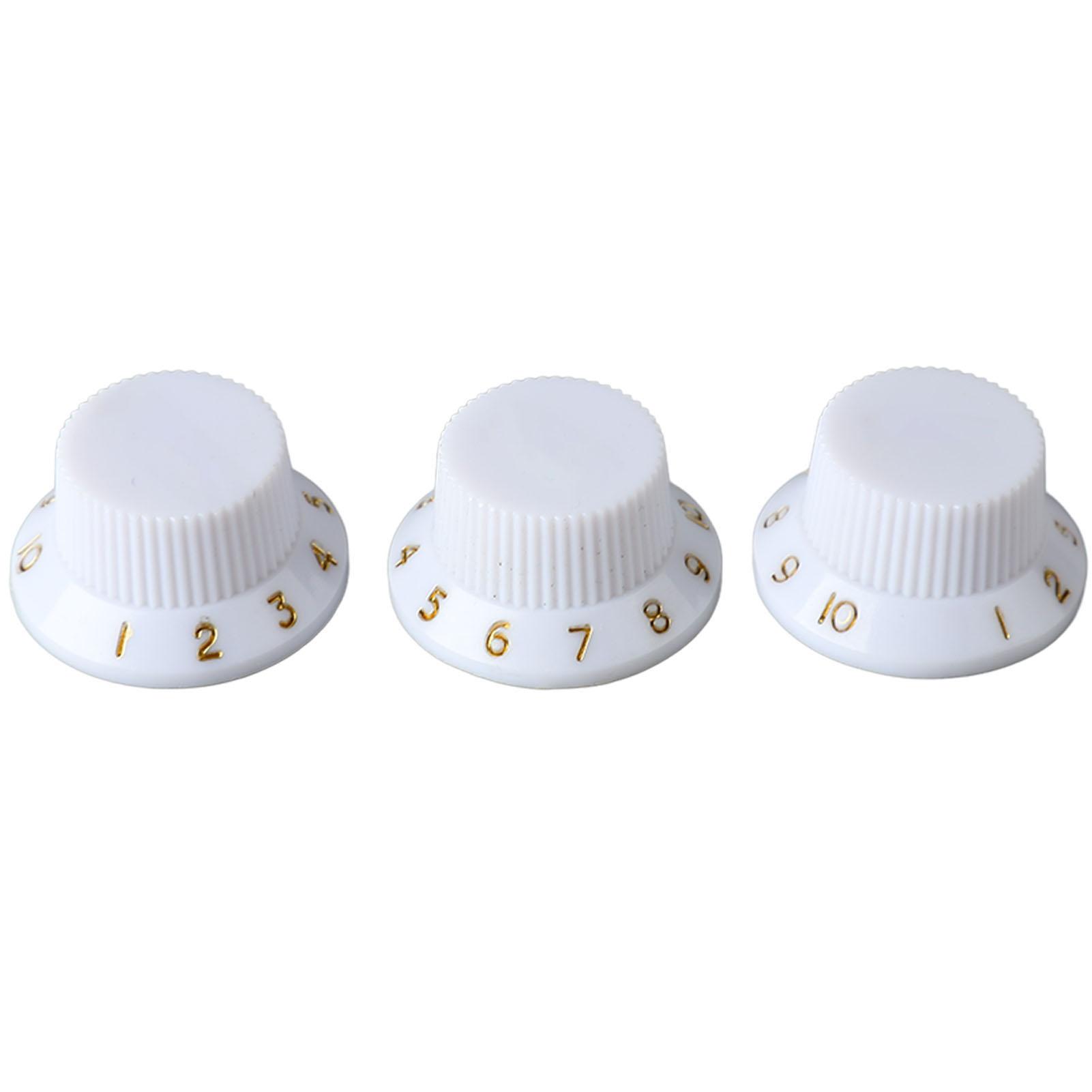 3шт потенциометр поворотные ручки регулятор громкости тона сменная ручка для электрогитары бас черный