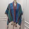 Yunnan Lijiang Mohair Shawl Travel Wear Cloak Thickened Air Conditioning Room Tassel Cloak Scarf Women