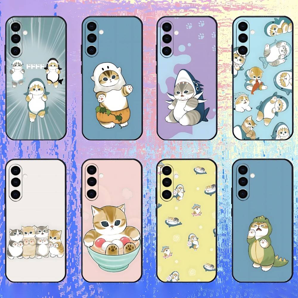Cat In Disguise M-Mofusand  Phone Case For Samsung Galaxy A73,A72,A71,A70,A52,A51 Others Soft Black Cover