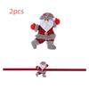 2pcs Cute Christmas Doll Curtain Tiebacks Creative Curtain Fixer Snowman Curtain Strap  New Year
