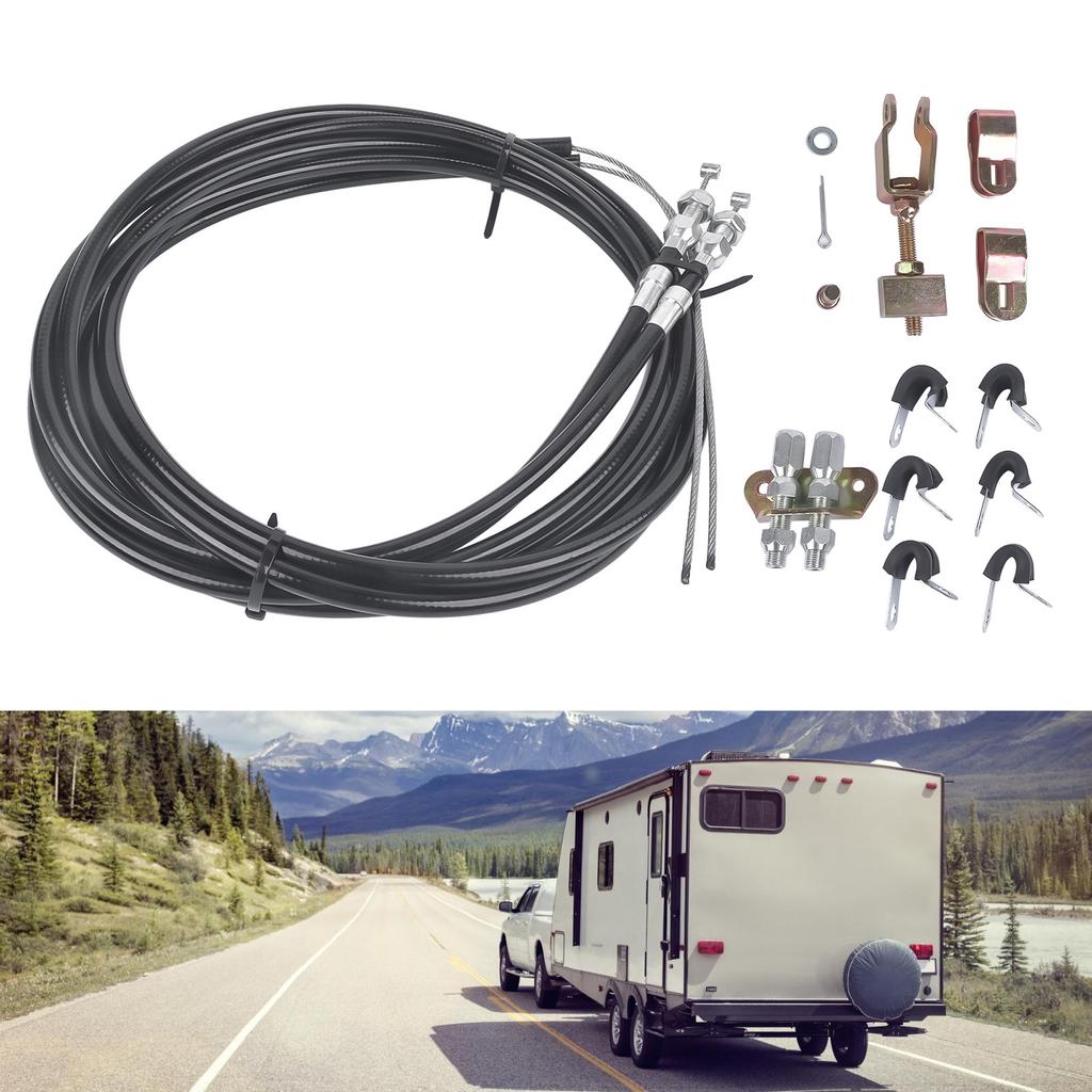 Parking Brake Cable 330‑9371 Emergency Brake Cable Universal for Internal Drum Parking Brake Assemblies Brakes