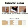 10Pcs 40x15cm PVC Floor Stickers Self-adhesive Stickers Waterproof Thickened Wood Grain Floor Stickers Stickers Living Room