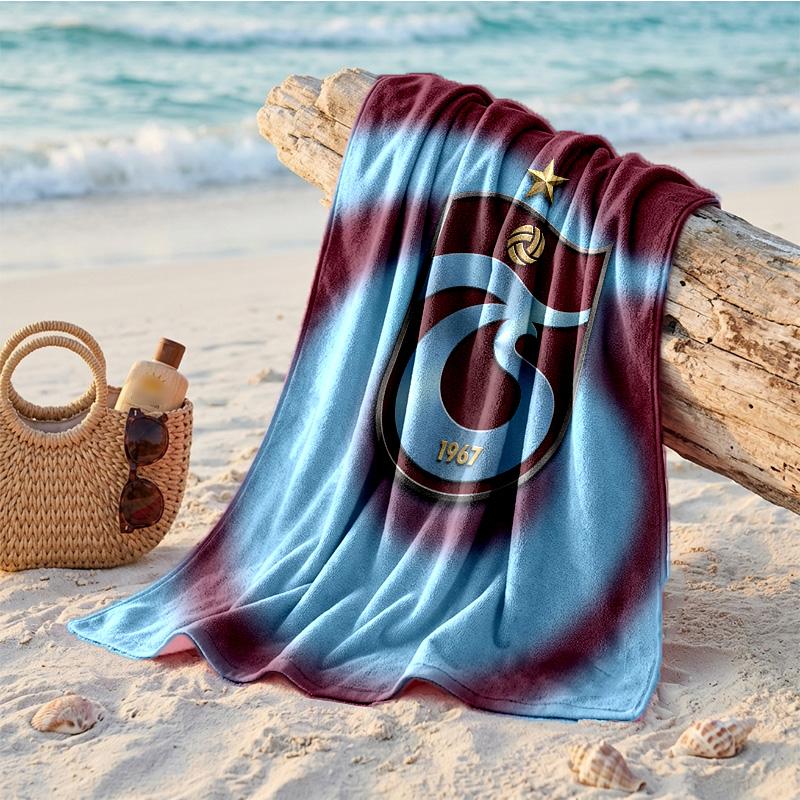 Trabzonspor FC Print Mikrofaser Strandtuch Schnelltrocknend Saugfähig Großes Handtuch für Strand Schwimmen Reisen