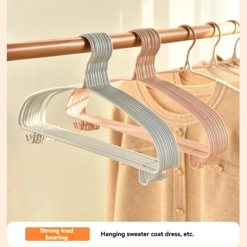 8 Stück Kleiderbügel Kleiderbügel mit rutschfestem Design, spurlos Kleiderständer, robuste, strapazierfähige Kleiderbügel
