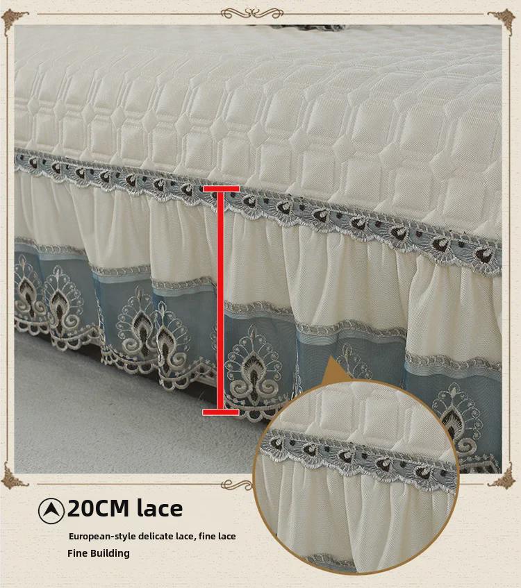 European-Style Four-Season Non-Slip Sofa Cushions - Fabric & Leather Covers