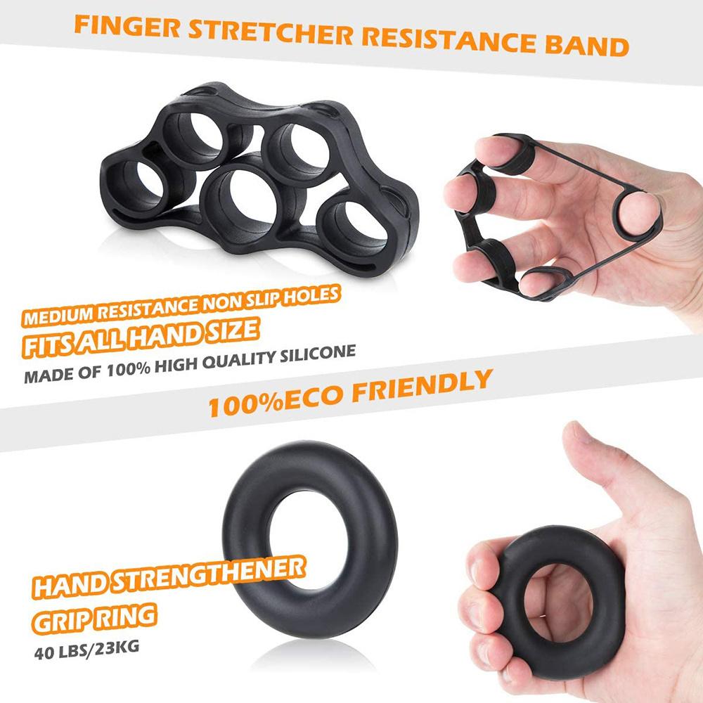 5x Hand Strengthener Gripper Finger Exerciser Adjustable Forearm Therapy Trainer
