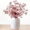 Artificial Flowers Silk Peach Blossom Spring Decor Fake Arrangement Home Room Wedding Bridal Table Party Garden Yard Diy Gifts