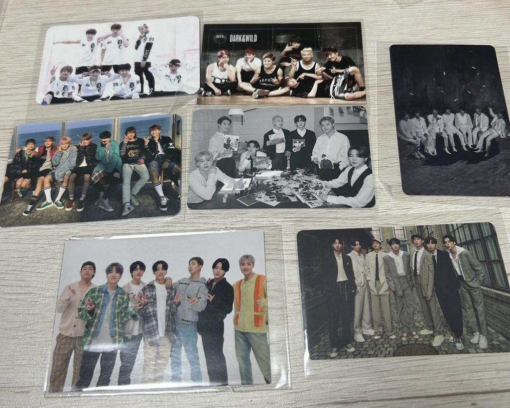 [USED] BTS group trading cards bulk sale