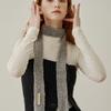 ADAUL Thin Long Tie Muffler - Grey