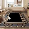 Nordic Golden Luxury Living Room Carpet Large Area Bedroom Soft Rugs Washable Sofa Side Floor Mat Non-slip Carpets Tapis Salon