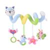 Car Seat Toys Infant Baby Pink Fox Spiral Activity Plush Hanging Rattle Toys  Stroller Sensory Toy for Newborn Gift