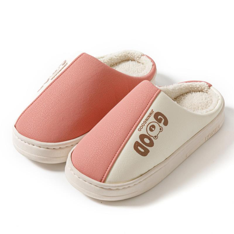 Couple Cotton Slippers Autumn and Winter Indoor Warm and Comfortable Home Platform Shoes Outdoor Plush Shoes