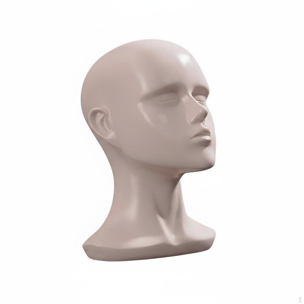 Realistic Mannequin Head With Ear Holes Hairpiece Holder Versatile Hat Display Stand for