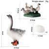 Oenux Farm Model Simulation Goose Duck Hen Egg Action Figures Poultry Animals Figurine PVC Miniature Cake Toppers Lovely Kid Toy