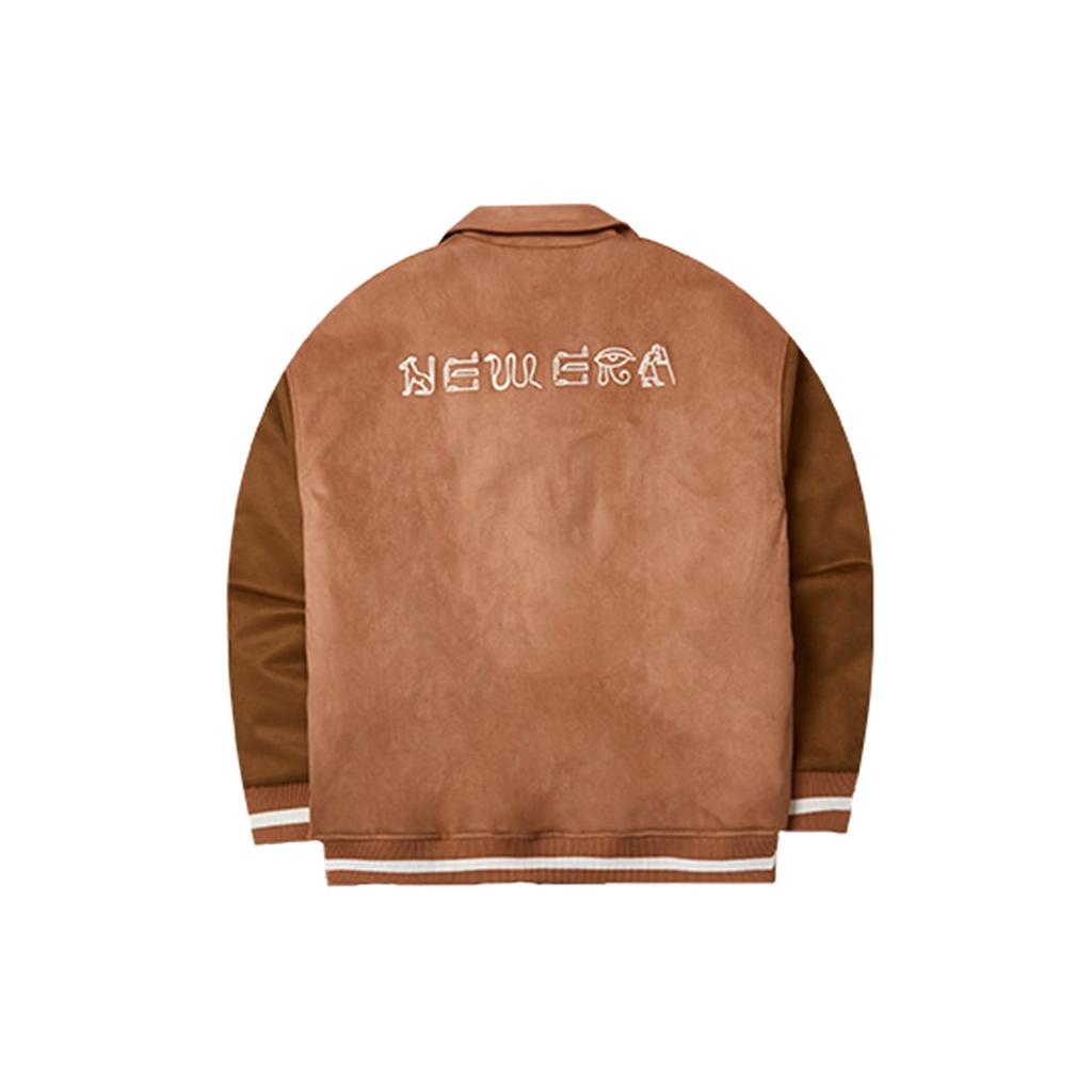 New Era FW23 Ancient Civilization Reimagined Series Vintage Thickened Warm Embroidered Loose Collar Cotton Jacket Unisex jackets Khaki 14112241